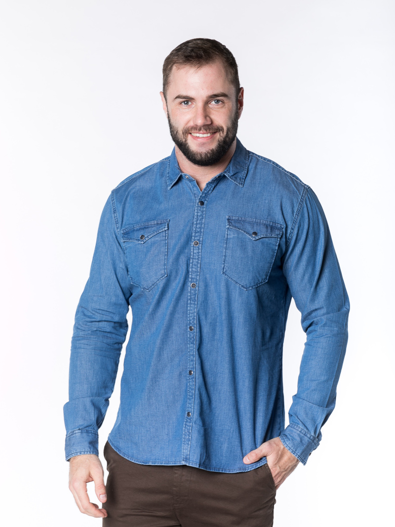 Рубашка мужская джинсовая TWISTER 22SE03000012 