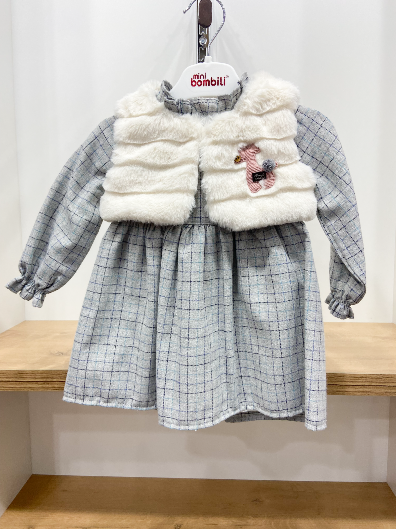 Комплект платье с жилетом для девочек 6509 