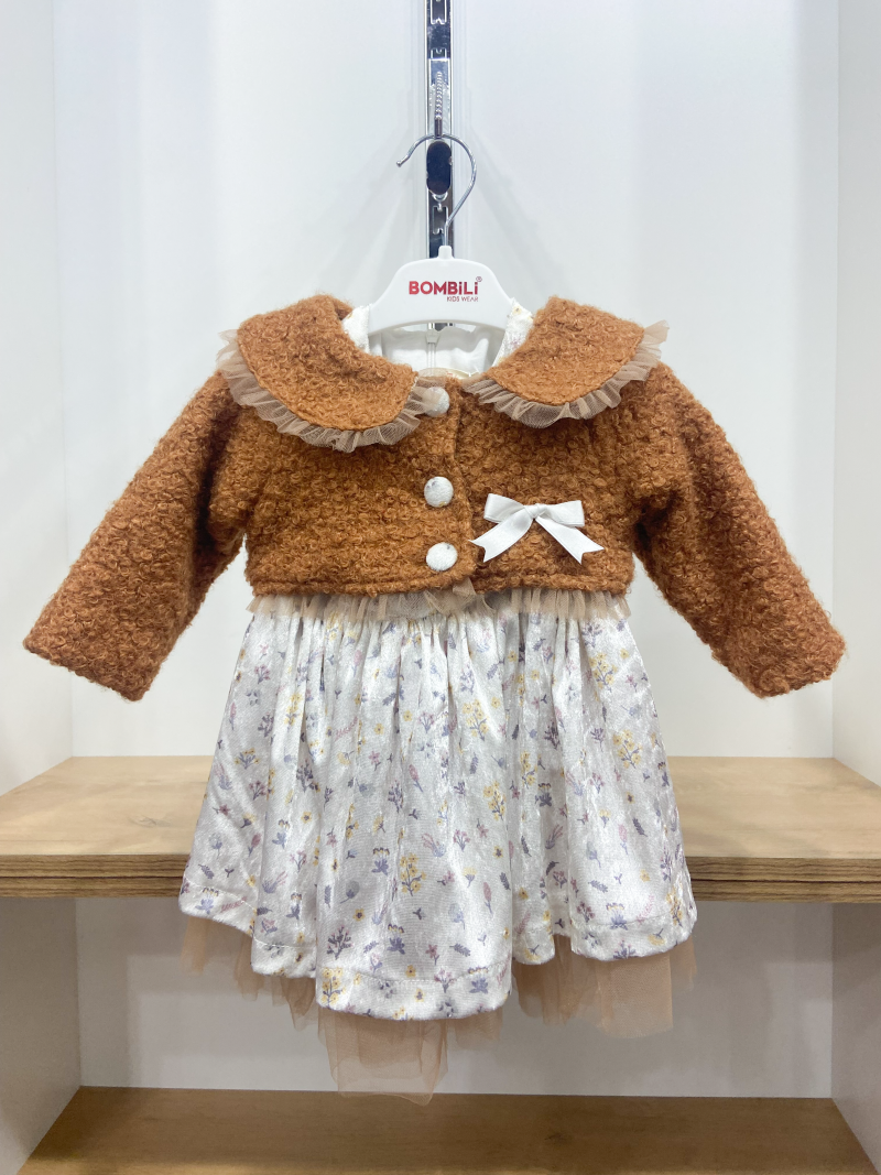 Комплект платье с болеро для девочек 6513 